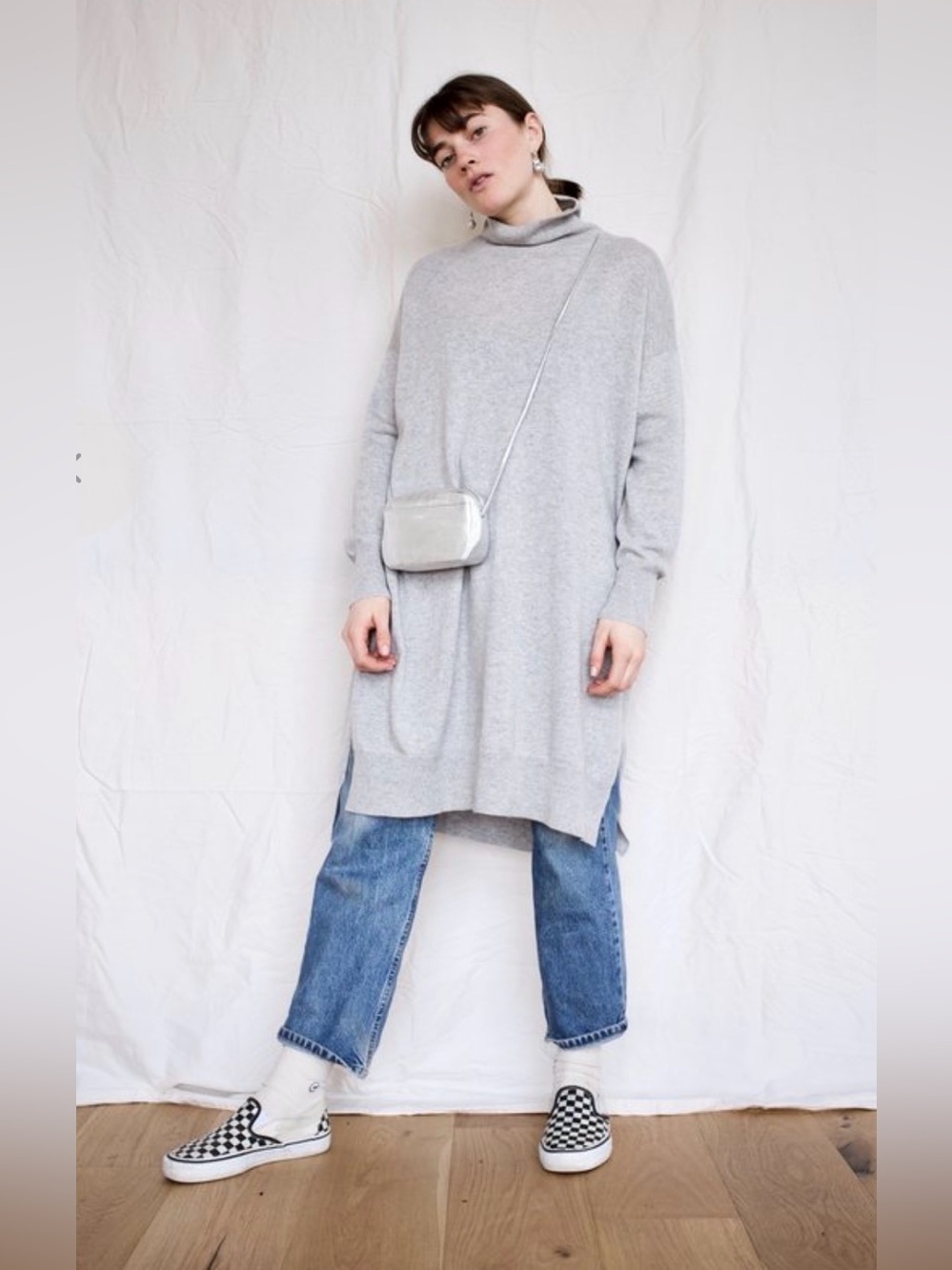 Demylee New York Sweater Dress Turtleneck Wool/Cashmere blend , Small